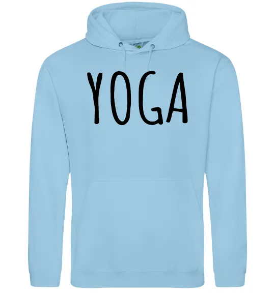 Чоловіча толстовка (худі) Yoga Блакитний фото