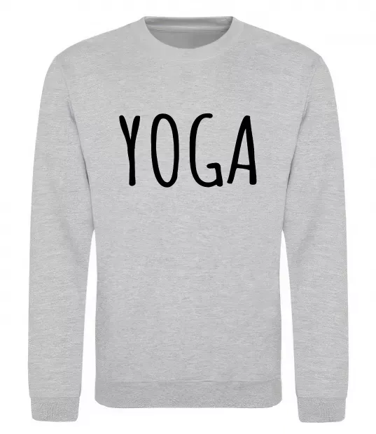 Свитшот Yoga Серый меланж фото