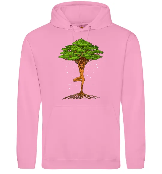 Мужская толстовка (худи) Дріада йога Розовый фото
