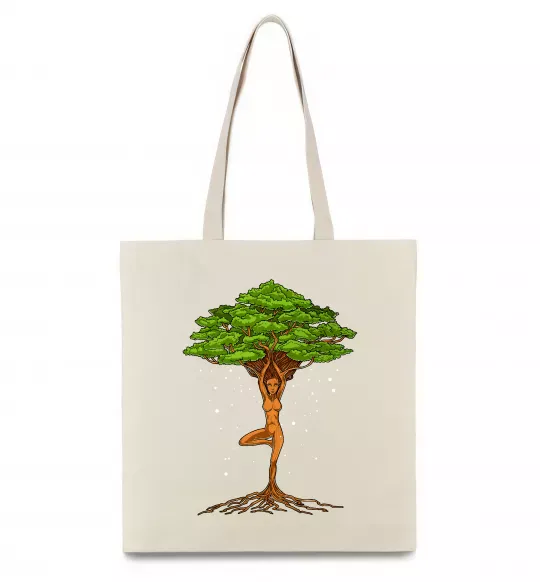 Эко-сумка Дріада йога Бежевый фото