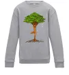 Детский Свитшот Дріада йога Серый меланж фото