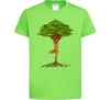 Детская футболка Дріада йога Лаймовый фото