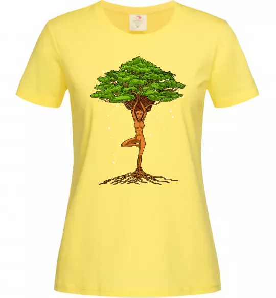 Жіноча футболка Дріада йога Лимонний фото