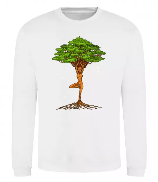 Світшот Дріада йога Білий фото