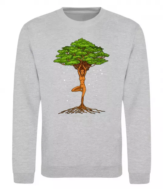 Світшот Дріада йога Сірий меланж фото