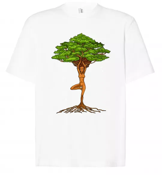 Футболка Оверсайз Дріада йога Білий фото