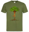 Чоловіча футболка Дріада йога Оливковий фото