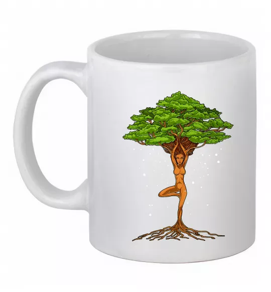 Чашка керамическая Дріада йога Белый фото