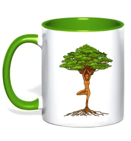 Чашка с цветной ручкой