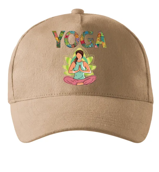Кепка Yoga art Песочный фото