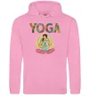 Мужская толстовка (худи) Yoga art Розовый фото