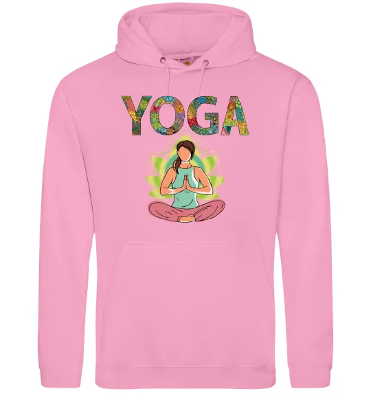 Жіноча толстовка (худі) Yoga art Рожевий фото