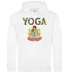 Жіноча толстовка (худі) Yoga art Білий фото