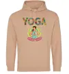 Жіноча толстовка (худі) Yoga art Пісочний фото