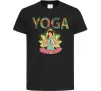 Дитяча футболка Yoga art Чорний фото
