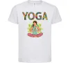 Дитяча футболка Yoga art Білий фото