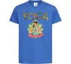Дитяча футболка Yoga art Яскраво-синій фото
