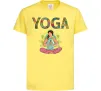 Дитяча футболка Yoga art Лимонний фото