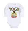 Дитячий бодік Yoga art Білий фото