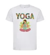 Детская футболка Yoga art Белый фото