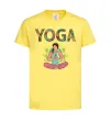 Детская футболка Yoga art Лимонный фото