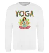 Свитшот Yoga art Белый фото