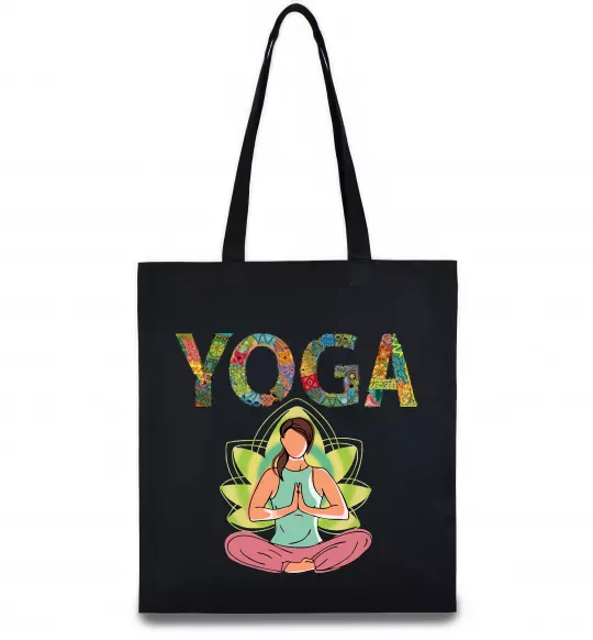 Еко-сумка Yoga art Чорний фото
