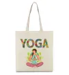 Еко-сумка Yoga art Бежевий фото