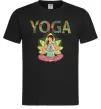 Чоловіча футболка Yoga art Чорний фото
