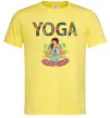 Чоловіча футболка Yoga art Лимонний фото
