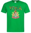 Чоловіча футболка Yoga art Зелений фото