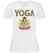 Жіноча футболка Yoga art Білий Жіноча футболка Yoga art Білий фото