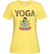 Жіноча футболка Yoga art Лимонний Жіноча футболка Yoga art Лимонний фото
