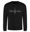 Свитшот Yoga lotus flower Черный фото