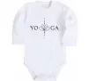 Дитячий бодік Yoga lotus flower Білий фото