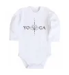 Дитячий бодік Yoga lotus flower Білий фото