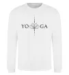 Свитшот Yoga lotus flower Белый фото
