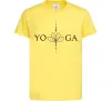 Детская футболка Yoga lotus flower Лимонный фото