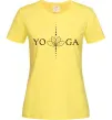 Жіноча футболка Yoga lotus flower Лимонний фото