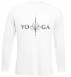 Лонгслив Yoga lotus flower Белый фото