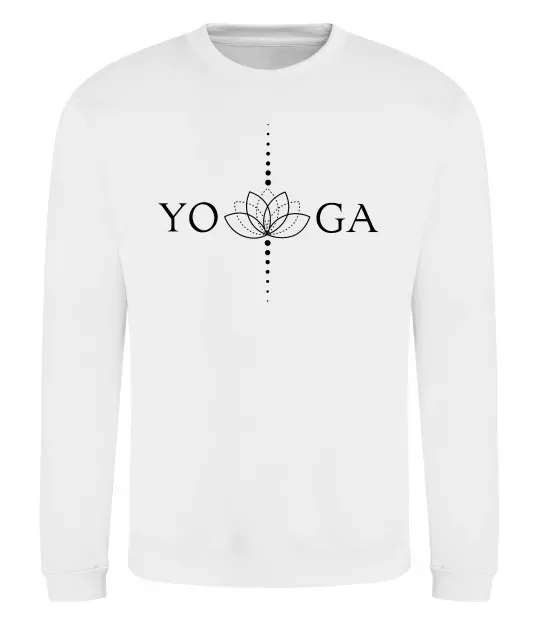Свитшот Yoga lotus flower Белый фото