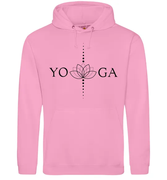 Чоловіча толстовка (худі) Yoga lotus flower Рожевий фото