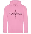 Чоловіча толстовка (худі) Yoga lotus flower Рожевий фото