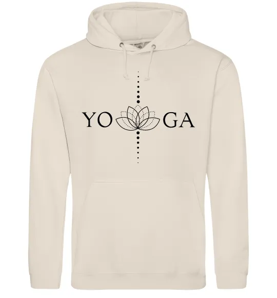 Мужская толстовка (худи) Yoga lotus flower Таш фото