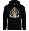 Женская толстовка (худи) Yoga heals the soul Черный фото