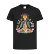 Детская футболка Yoga heals the soul Черный фото