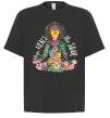 Футболка Оверсайз Yoga heals the soul Черный фото