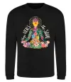Свитшот Yoga heals the soul Черный фото