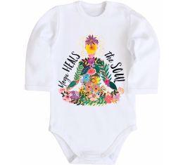 Детский боди Yoga heals the soul