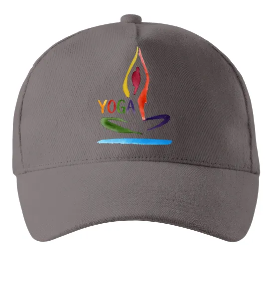 Кепка Йога акварель Серый фото